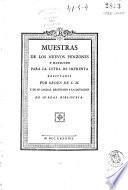 Muestras de los nuevos punzones y matrices para la letra de imprenta