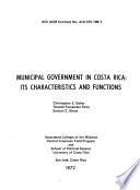 Municipal Government in Costa Rica