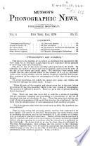 Munson's Phonographic News