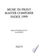 Music in Print Master Composer Index
