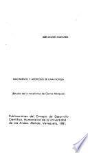 Nacimiento y apoteosis de una novela