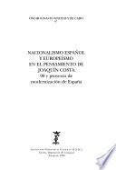 Nacionalismo español y europeísmo en el pensamiento de Joaquín Costa