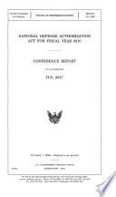 National Defense Authorization Act for Fiscal Year 2010