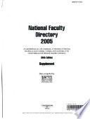 National Faculty Directory 36Supplement