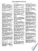 National Library of Medicine Current Catalog