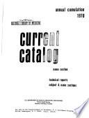 National Library of Medicine Current Catalog