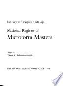National Register of Microform Masters