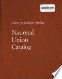 National Union Catalog, 1980