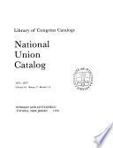 National Union Catalog