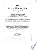 National Union Catalog