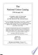National Union Catalog