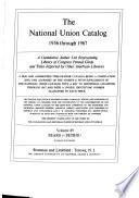 National Union Catalog
