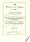 National Union Catalog