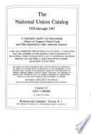 National Union Catalog