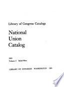 National Union Catalog