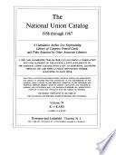National Union Catalog