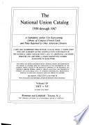 National Union Catalog