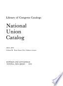 National Union Catalog