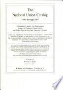 National Union Catalog