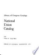 National Union Catalog
