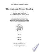 National Union Catalog
