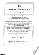 National Union Catalog