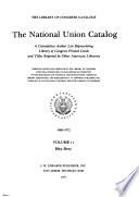 National Union Catalog