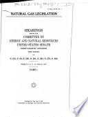 Natural Gas Legislation