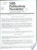 NBS Publications Newsletter