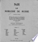NdR, la noblesse de Russie