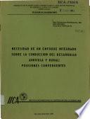 Necesidad de un enfoque integrado sobre la conduccion del desarrollo agricola y rural