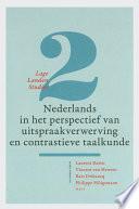 Nederlands in het perspectief van uitspraakverwerving en contrastieve taalkunde