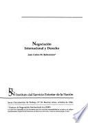 Negociación internacional y derecho