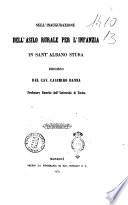 Nell'inaugurazione dell'asilo rurale per l'infanzia in Sant'Albano Stura discorso del cav. Casimiro Danna