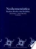Neohermenéutica, literatura, filosofía y otras disciplinas
