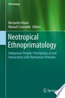 Neotropical Ethnoprimatology