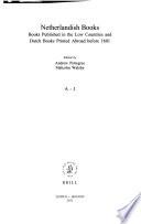 Netherlandish Books: A-J