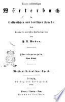 Neues vollstandiges Worterbuch der italienischen und deutschen Sprache nach den neuesten und besten Quellen bearbeitet von F.A. Weber