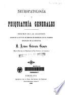 Neuropatología y psiquiatría generales
