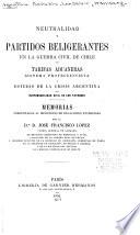 Neutralidad y partidos beligerantes en la guerra civil de Chile