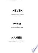 Nevek: Names of the Jews deported from Zala County