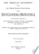 New American Supplement to the New Werner Twentieth Century Edition of the Encyclopaedia Britannica ... Illustrated with Hundreds of Portraits and Other Engravings
