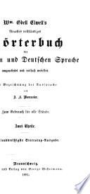 New and Complete Dictionary of the English and German Languages Remodelled and Greatly Improved