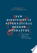 New Directions in Supernatural Horror Literature