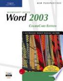 New Perspectives on Microsoft Office Word 2003, Comprehensive, CourseCard Edition