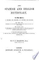 New Spanish and English Dictionary