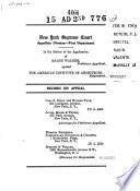 New York Supreme Court Appellate Division First Department