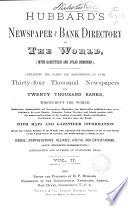 Newspaper and Bank Directory of the World
