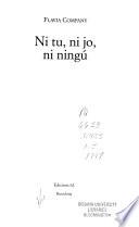 Ni tu, ni jo, ni ningú