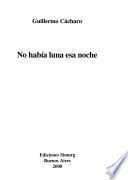 No había luna esa noche